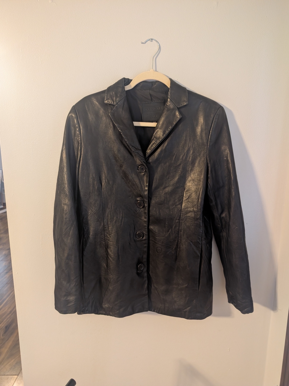 Dark Academia 🖤 Coach Genuine Leather Blazer